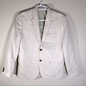 Men’s H&M Linen Blend Creme Colored Sports Jacket